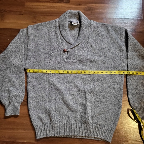 Vintage Portage Original men's wool blend shawl collar sweater size L - Picture 10 of 10